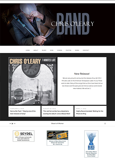 The Chris O'Leary Band Website